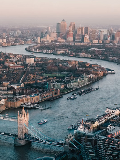 aerial photography of London skyline during daytime