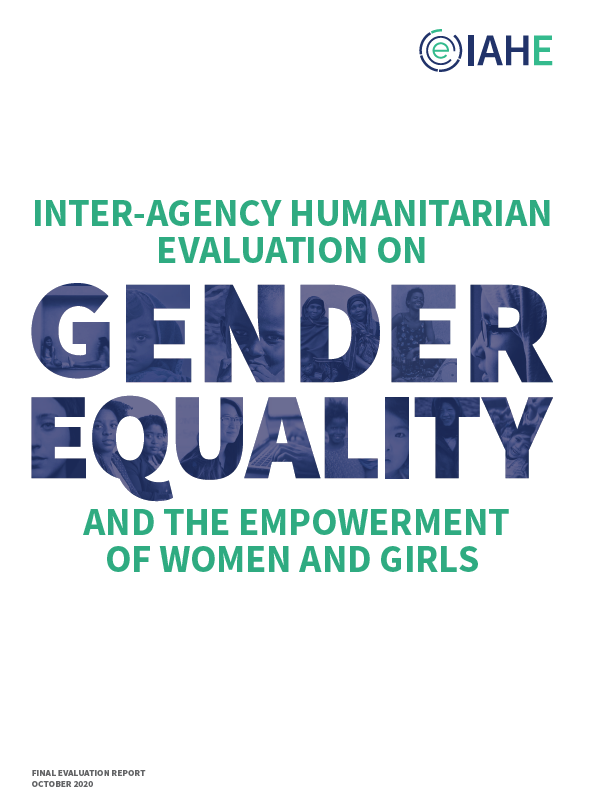 Cover of Inter-Agency Humanitarian Evaluation on gender equality and the empowerment of women and girls