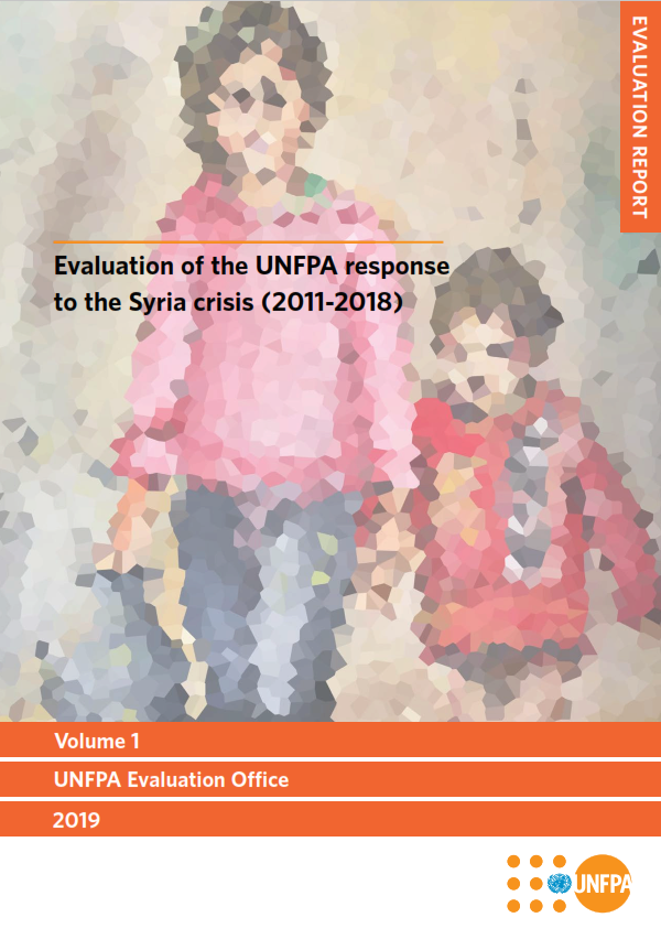 Cover of Evaluation of the UNFPA response to the Syria crisis (2011-2018)