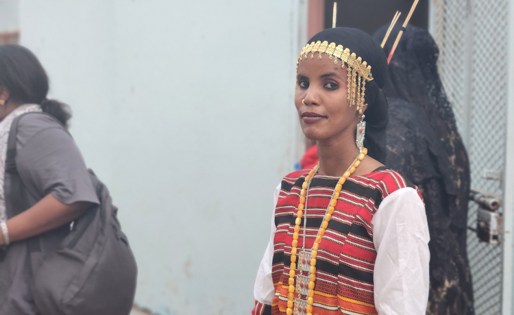 Hawa’a Mohamed Kamil, a survivor of female genial mutilation in Djibouti, travels across the country with UNFPA-supported programmes to raise awareness of the physical and psychological harms of the practice for millions of young girls and women. ©UNFPA / Fahmia Al Fotih