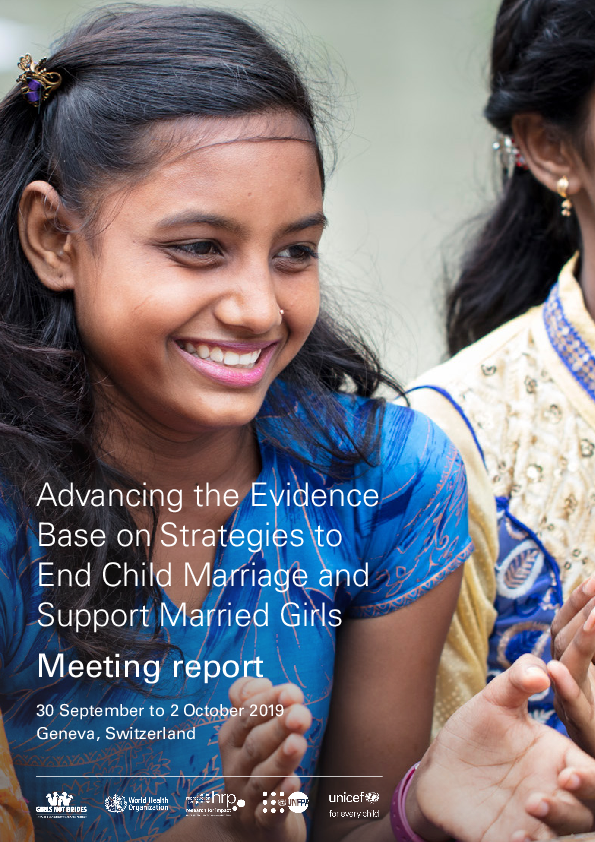Advancing the Evidence Base on Strategies to End Child Marriage and ...