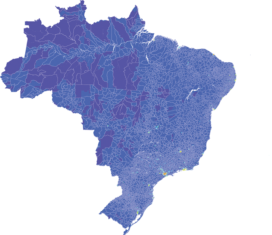 Brazil - Number and distribution of pregnancies (2012)