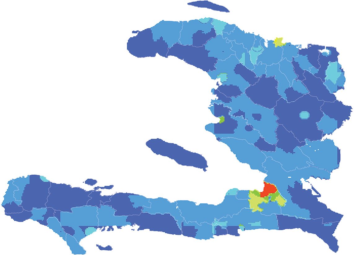 Haiti - Number and distribution of pregnancies (2012)