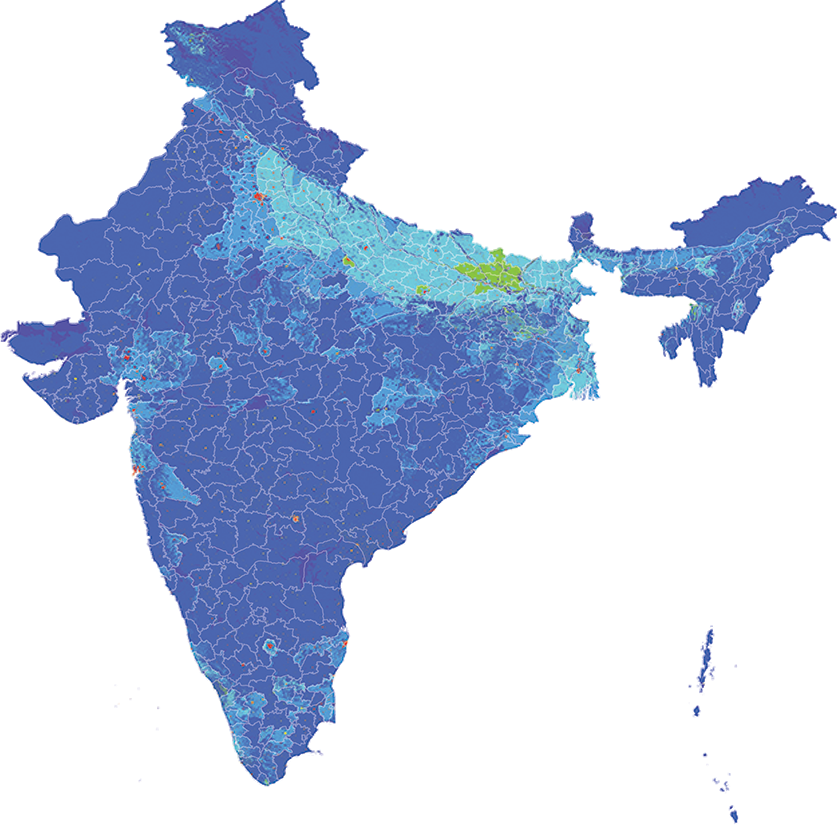 India - Number and distribution of pregnancies (2012)