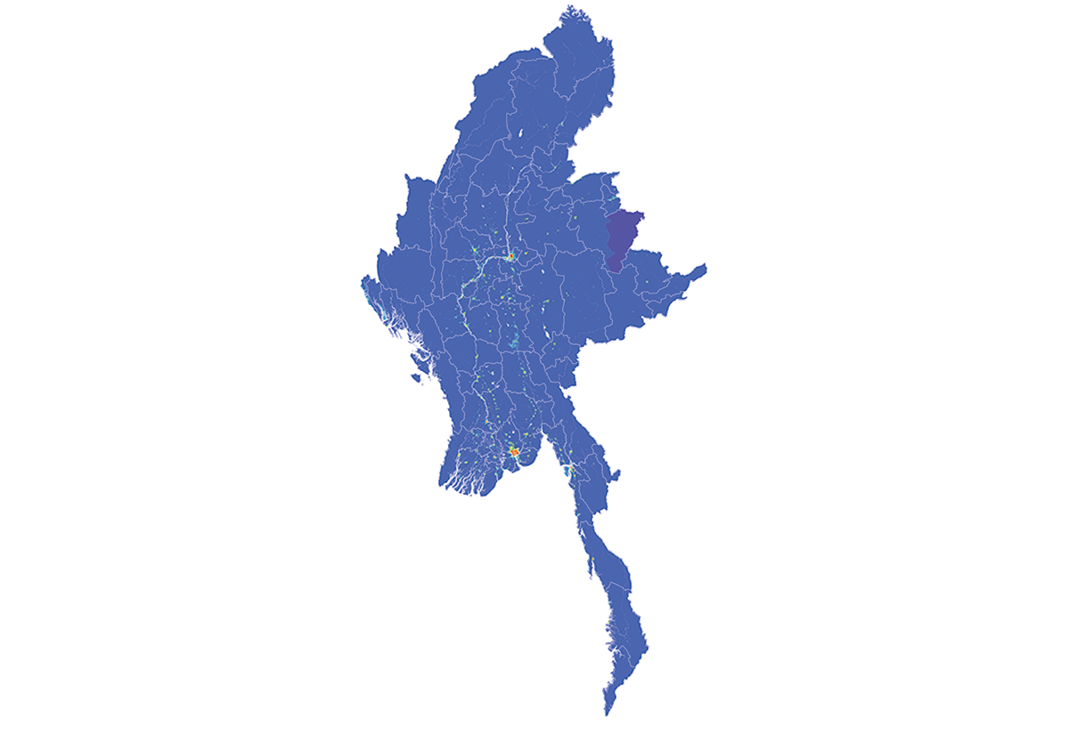 Myanmar - Number and distribution of pregnancies (2012)