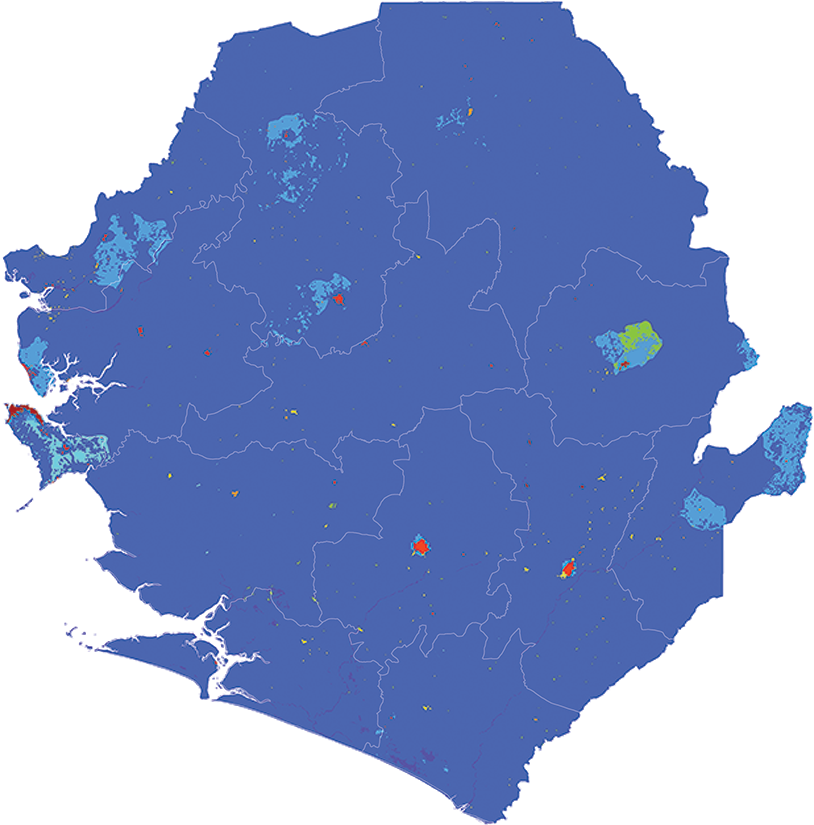 Sierra Leone - Number and distribution of pregnancies (2012)