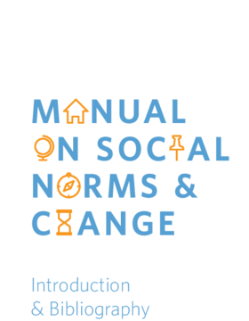Text - Manual on Social Norms and Change publication cover