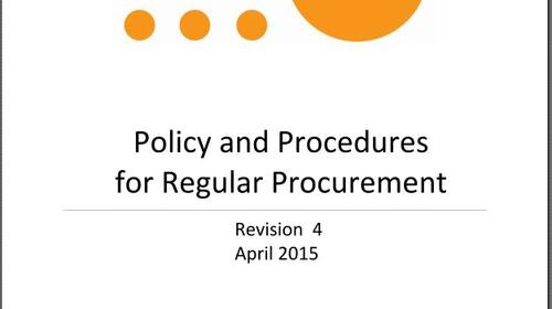 Revised Policy and Procurement Procedures | UNFPA Administrative Agent